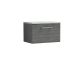 600mm Wall Hung 1 Drawer Vanity & Laminate Top - Nuie ARN522LBG Grey, Grey colour ,image 1