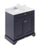 800mm Cabinet & Marble Top (1TH) - Hudson Reed LOF328 Twilight Blue, Blue colour ,image 1