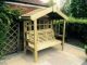 Cottage Arbour Trellis Sits 3 By Churnet Valley, Wood colour ,image 1