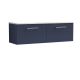 1200mm Wall Hung 2-Drawer Vanity & Laminate Worktop - Nuie ARN2922LSW2 Blue, Blue colour ,image 1
