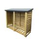 Felted Heavy Duty Logstore 6X5 (Height Ft X Width Ft) By Churnet Valley, Wood colour ,image 1