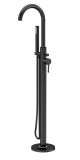 Tec Floor Standing Bath Shower Mixer - Nuie CLX421 Matt Black