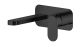 Wall Mounted 2 Tap Hole Basin Mixer With Plate - Nuie BIN428 Black, Black colour ,image 1