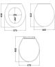 Ryther Toilet Seat - Hudson Reed LOS898 Hunter Green, Green colour ,image 1