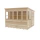 Sun Pent 8 x 8 Single Door Loglap Potting Shed - Style B
