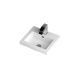 400mm Full Depth Basin - Hudson Reed PMB311 White, White colour ,image 1