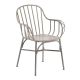 Cellini 860 x 600 Metal Arm Chair - Vintage White