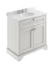800mm Cabinet & Marble Top (3TH) - Hudson Reed LOF432 Timeless Sand, Grey colour ,image 1