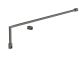 Wetroom Screen Support Arm - Nuie FIX027 Black, Black colour ,image 1