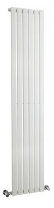 Single Panel Designer Radiator - Hudson Reed HLW42 White, White colour ,image 1