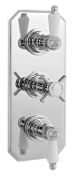 Triple Thermostatic Shower Valve - Nuie A3057 Chrome, Chrome colour ,image 1