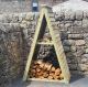 Triangle Log Stoe By Churnet Valley, Wood colour ,image 1