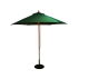 Parasol Wood Pulley 2.5m Green