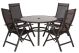 Sorrento 4 Seater Round Deluxe Recliner Set, Grey colour ,image 1
