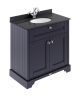 800mm Cabinet & Marble Top (1TH) - Hudson Reed LOF327 Twilight Blue, Blue colour ,image 1