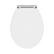 Soft Close Wooden Toilet Seat - Nuie CLA199 White, White colour ,image 1