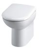 Comfort Height Back to Wall Pan & Seat - Hudson Reed CBW002 Gloss White, White colour ,image 1