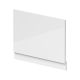 Straight End Panel & Plinth (750) - Hudson Reed BPR112 White, White colour ,image 1