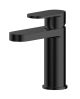 Mono Basin Mixer with Push Button Waste - Nuie BIN405 Black, Black colour ,image 1