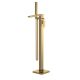 Freestanding Bath Shower Mixer - Nuie WIN821 Brushed Brass, Brass colour ,image 1