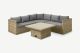 Wentworth 4Pc Adjustable Corner Lounging Set, Neutrals colour ,image 1