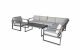 Alarna Corner Sofa Grey In Grey Powder Coat, Grey colour ,image 1