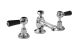 3 Tap Hole Basin Mixer - Hudson Reed BC407HL Chrome, Black/Chrome colour ,image 1