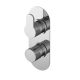 Twin Thermostatic Valve - Nuie ARVTW01 Chrome, Chrome colour ,image 1