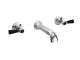 Wall-Mounted Bath Spout - Hudson Reed BC409DL Chrome, Black/Chrome colour ,image 1