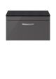 800mm Wall Hung Cabinet With Sparkling Black Worktop - Nuie ATH080LSB Gloss Grey, Grey colour ,image 1