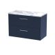 800 Wall Hung 2-Drawer Vanity & Laminate Worktop - Hudson Reed JNU2926LCM Blue, Blue colour ,image 1