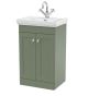 500mm Floor Standing 2-Door Vanity & Basin 1TH - Nuie CLC823A Green, Green colour ,image 1