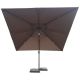3 X 3M Square Cantilever Parasol Sun Shade Umbrella Brown Canopy, Brown colour ,image 1