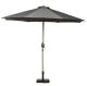 3M Grey Crank And Tilt Parasol Brushed Aluminium Pole, Grey colour ,image 1