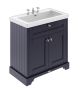 800mm 2-Door Vanity & Classic Basin 3TH - Hudson Reed LOF336 Blue, Blue colour ,image 1