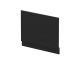 Straight End Panel & Plinth (750) - Hudson Reed MPD612N Black, Black colour ,image 1