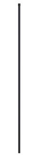 Black Wetroom Screen Ceiling Post - Hudson Reed WRSF006 Matt Black, Black colour ,image 1