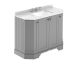 1000mm 4-Door Angled Unit & Marble Top 3TH - Hudson Reed LOF286 Storm Grey, Grey colour ,image 1