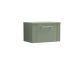 600mm Wall Hung Single Drawer Vanity & Worktop - Nuie DPF894W Green, Green colour ,image 1