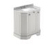 750mm 3-Door Angled Unit & Marble Top 3TH - Hudson Reed LOF413 Timeless Sand, Grey colour ,image 1