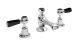 3 Tap Hole Basin Mixer - Hudson Reed BC407DL Chrome, Black/Chrome colour ,image 1
