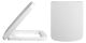 Square Soft Close Seat - Nuie NCH196 White, Grey colour ,image 1