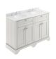 1200mm Cabinet & Double Marble Top (3TH) - Hudson Reed LOF467 Timeless Sand, Grey colour ,image 1