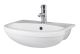 500mm Semi Recessed Basin - Hudson Reed NCH305A White, White colour ,image 1