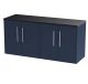 1200 Wall Hung 4-Door Vanity & Laminate Worktop - Hudson Reed JNU2923LSB2 Blue, Blue colour ,image 1