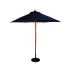 Parasol Wood Pulley 2.5m Navy Blue