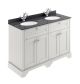 1200mm Cabinet & Double Marble Top (1TH) - Hudson Reed LOF463 Timeless Sand, Grey colour ,image 1