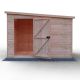 Security Pent 10 x 10 Single Door Loglap Shed