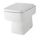 Back to Wall Pan - Nuie NCH106B White, White colour ,image 1