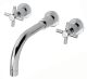 Wall Mounted Basin Mixer - Hudson Reed TEX317 Chrome, Chrome colour ,image 1